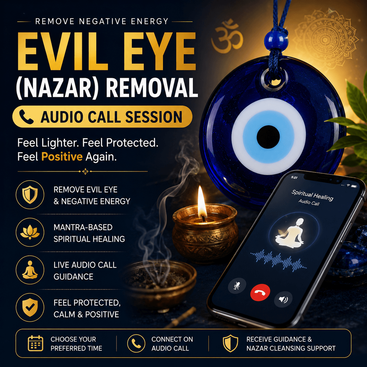 Evil Eye Removal Audio Call Session