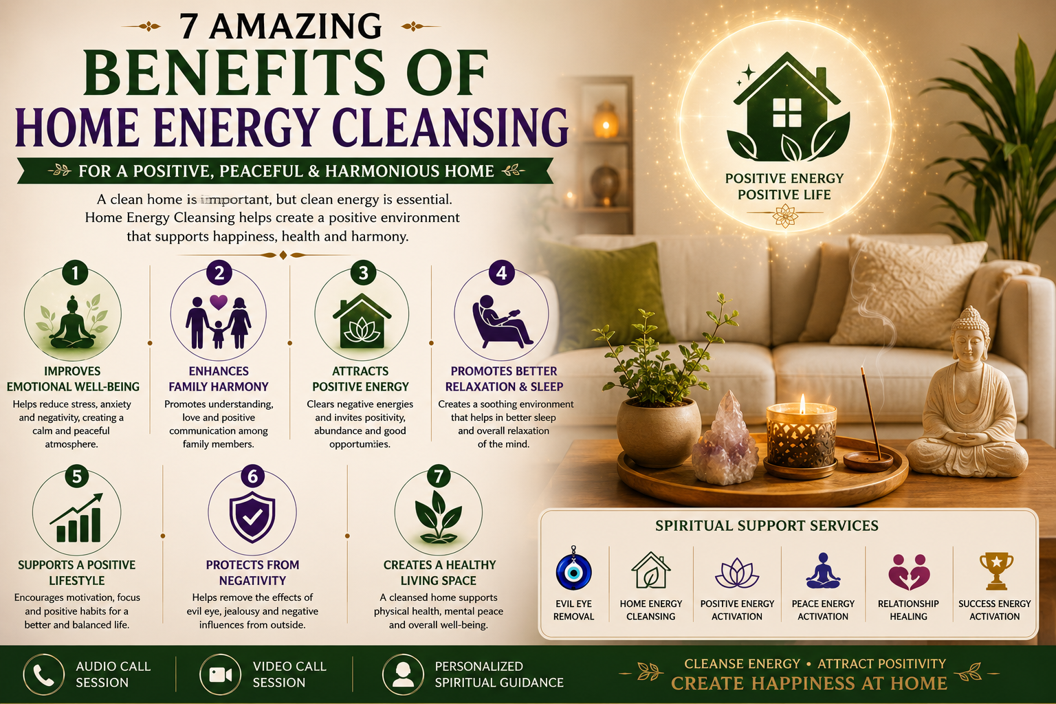 Benefits of Home Energy Cleansing for a Positive Home
