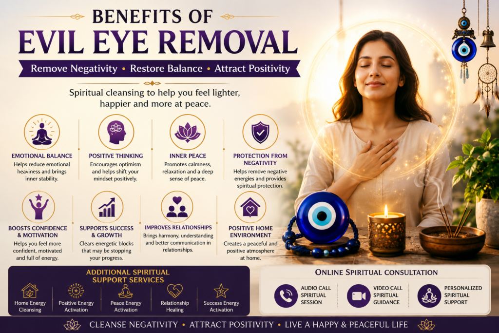 Benefits of Evil Eye Removal for Positivity and Inner Peace