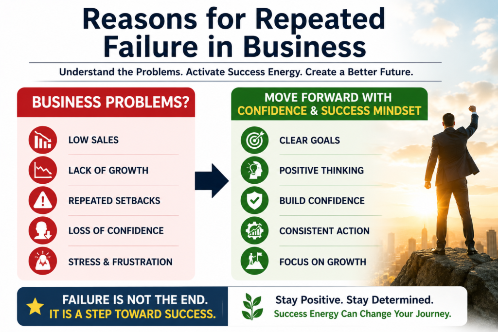 Reasons for Repeated Failure in Business and Success Mindset